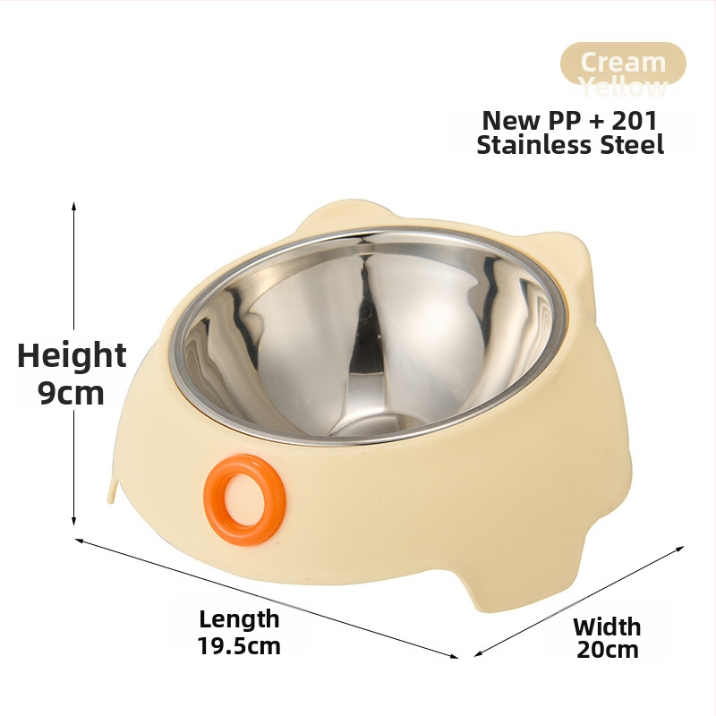 Μπολ φαγητού κατοικίδιων για γάτες, μπολ από ανοξείδωτο ατσάλι και PP, Heao Pets, κατάλληλο για γάτες, συσκευασία 96 τεμάχια