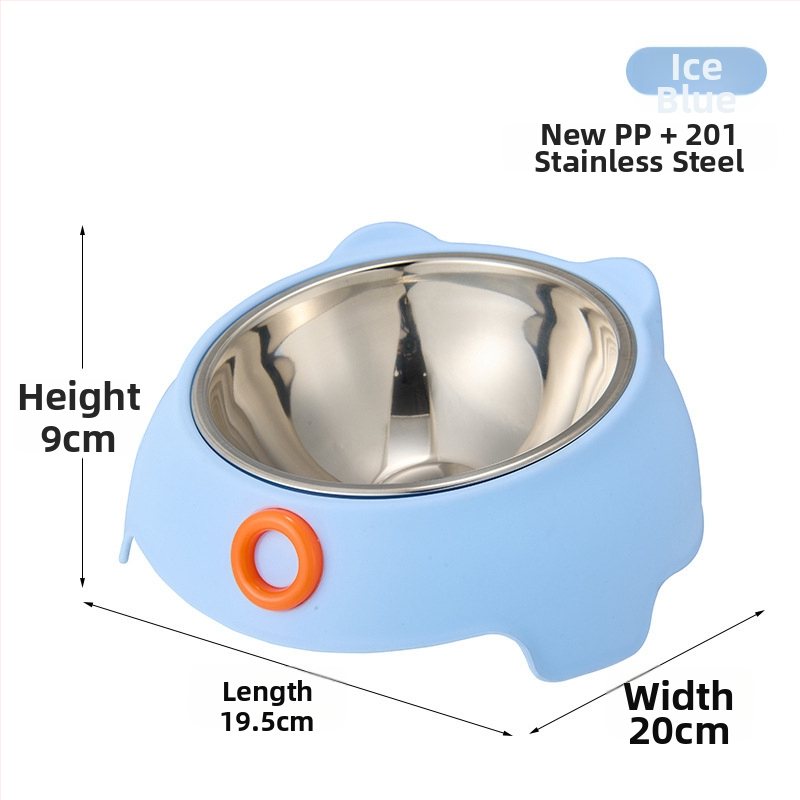 Μπολ φαγητού κατοικίδιων για γάτες, μπολ από ανοξείδωτο ατσάλι και PP, Heao Pets, κατάλληλο για γάτες, συσκευασία 96 τεμάχια