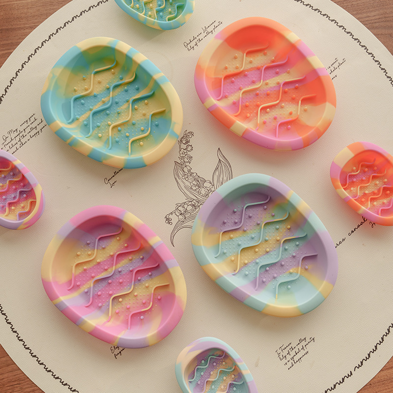 Μπολ σιλικόνης για αργό φαγητό κατοικίδίων, αντιολισθητικό, αντιπνιγμού, για γάτες