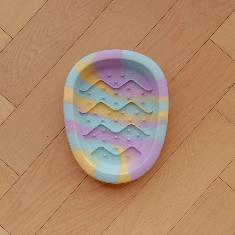 Μπολ σιλικόνης για αργό φαγητό κατοικίδίων, αντιολισθητικό, αντιπνιγμού, για γάτες