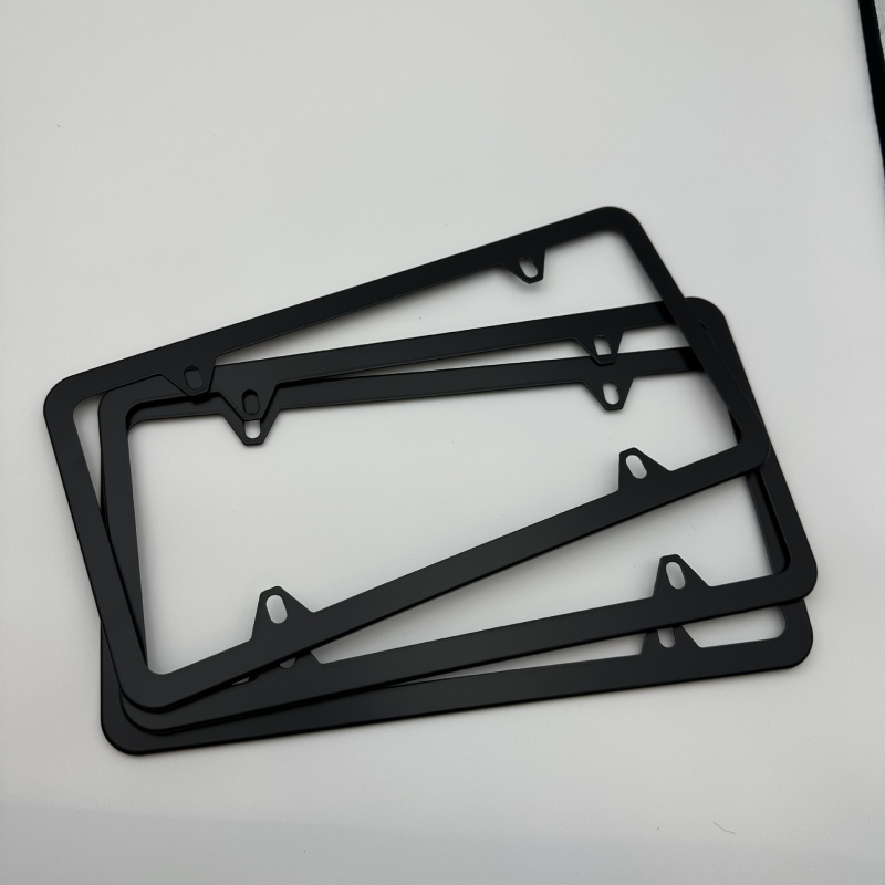Automašīnas reģistrācijas numura zīmju turētājs, nerūsējošs tērauds, modelis: reģistrācijas numura zīmju rāmis, zīmols: Cits