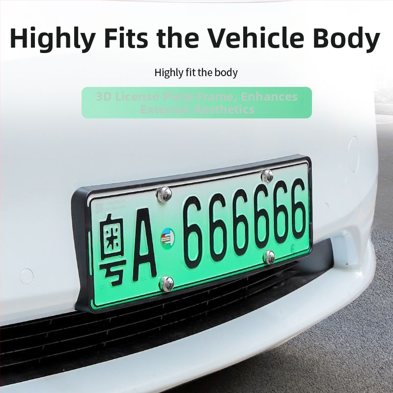 Držiak registračnej značky pre Tesla Model Y/3 – dekoračné príslušenstvo, model 09, plast, Typ: Iné, Kompatibilné s Tesla