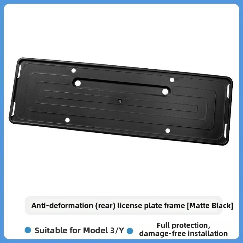 Tesla Model Y/3 reģistra numura rāmis — dekoratīvs piederums, Modelis 09, plastmasa, Tips: Cits, Saderīgs ar Tesla