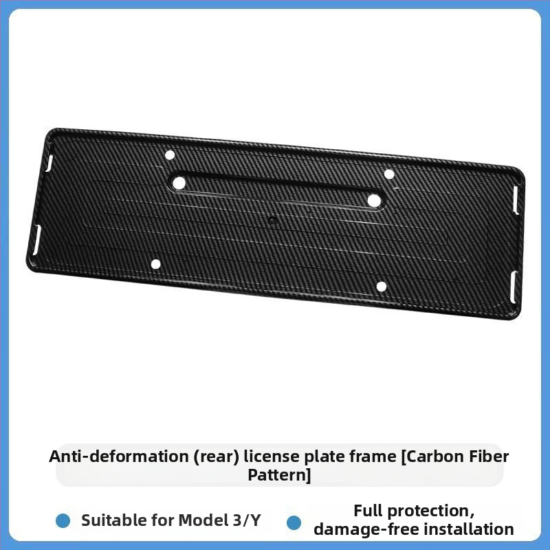 Tesla Model Y/3 reģistra numura rāmis — dekoratīvs piederums, Modelis 09, plastmasa, Tips: Cits, Saderīgs ar Tesla