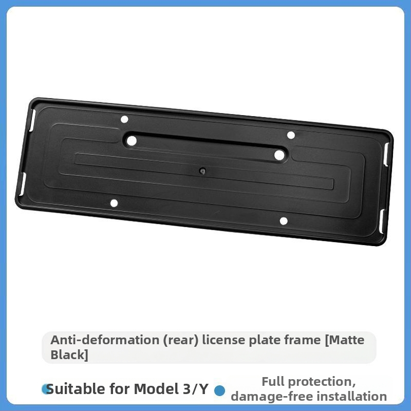 Tesla Model Y/3 reģistra numura rāmis — dekoratīvs piederums, Modelis 09, plastmasa, Tips: Cits, Saderīgs ar Tesla
