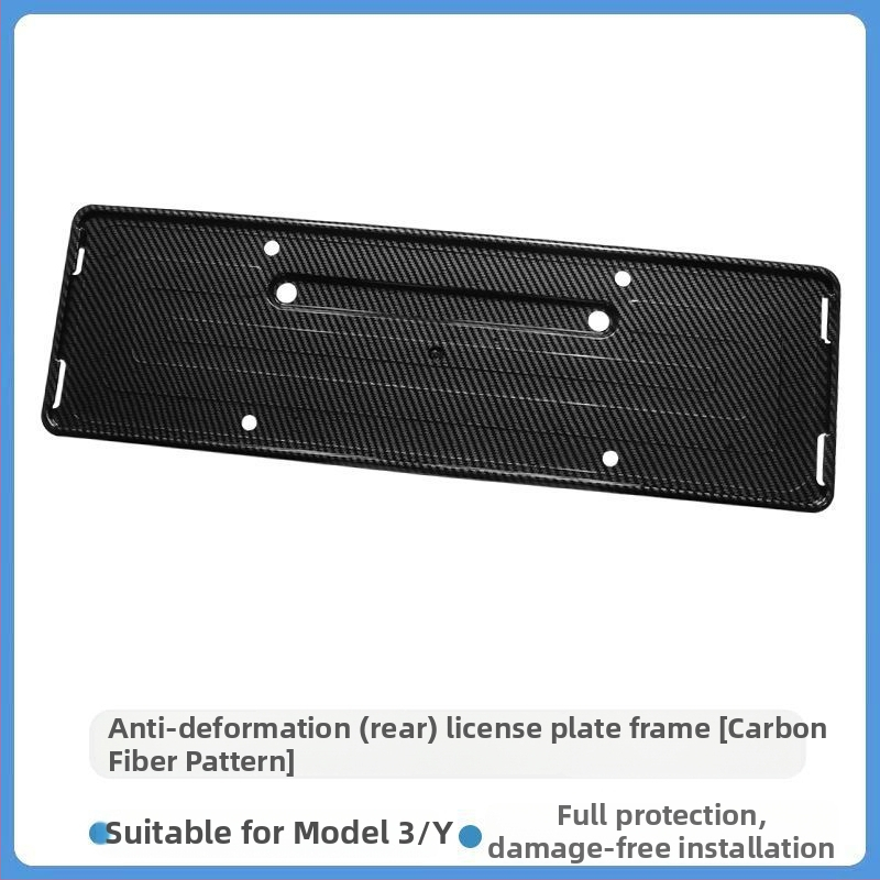 Tesla Model Y/3 reģistra numura rāmis — dekoratīvs piederums, Modelis 09, plastmasa, Tips: Cits, Saderīgs ar Tesla