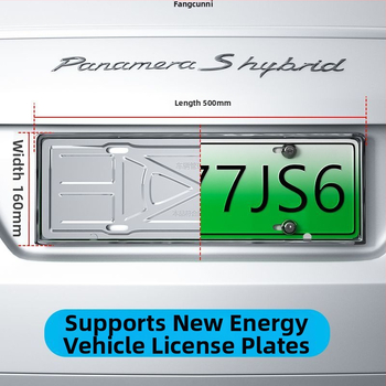 Automašīnas numura zīmes rāmis no bieza nerūsējoša tērauda, ar stipru stiprinājumu un plauktiņu, saderīgs ar 1 modeli