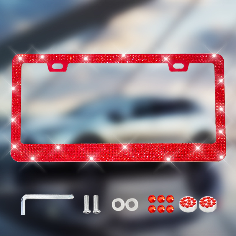 Licenceplates rāmis ar dimanta ielikumu – plastmasa, Modelis 001, Daļas numurs 001, Zīmols Shijie, atbilst US noteikumiem