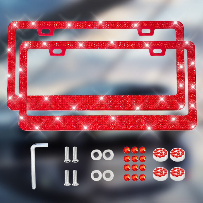 Licenceplates rāmis ar dimanta ielikumu – plastmasa, Modelis 001, Daļas numurs 001, Zīmols Shijie, atbilst US noteikumiem