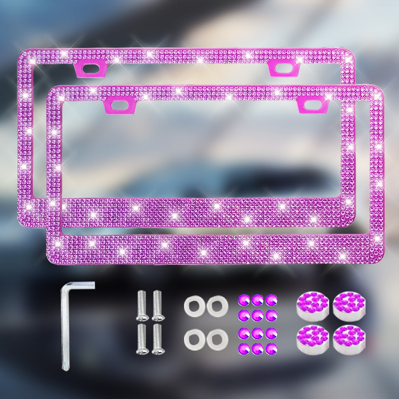 Licenceplates rāmis ar dimanta ielikumu – plastmasa, Modelis 001, Daļas numurs 001, Zīmols Shijie, atbilst US noteikumiem