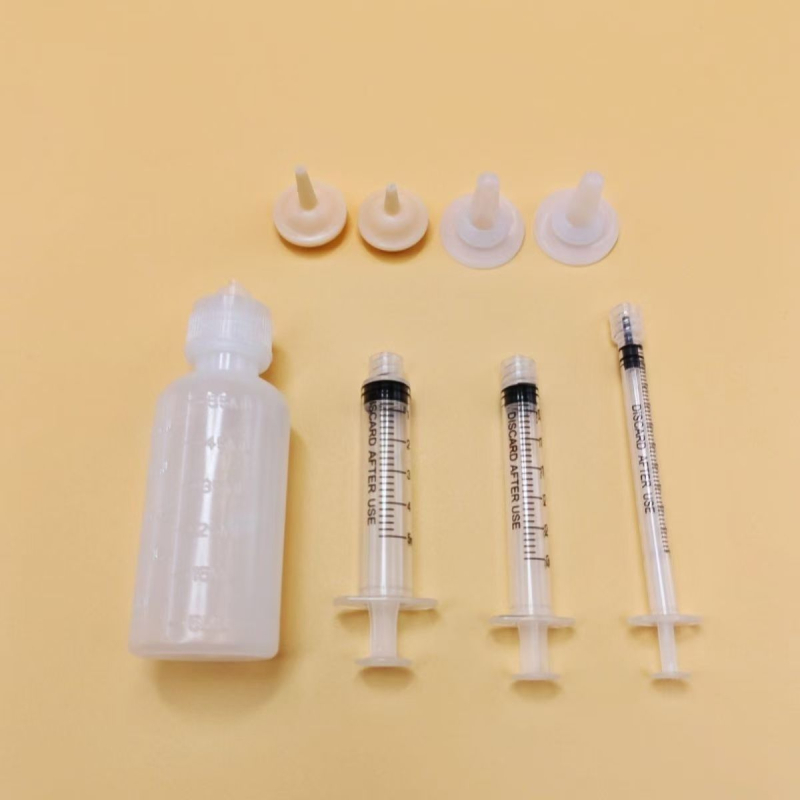 Φιάλη σίτισης γατάκι με σωληνάριο σιλικόνης/πλαστικού – πλήρες σετ αυτόματης σίτισης για γάτες