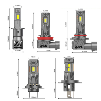 LED priekinė lemputė, tiesioginis kištukas, Ml40, 70W, 12V, 12000lm, aliuminio korpusas, IP67, 50 000 valandų