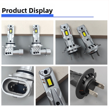 LED priekinė lemputė, tiesioginis kištukas, Ml40, 70W, 12V, 12000lm, aliuminio korpusas, IP67, 50 000 valandų