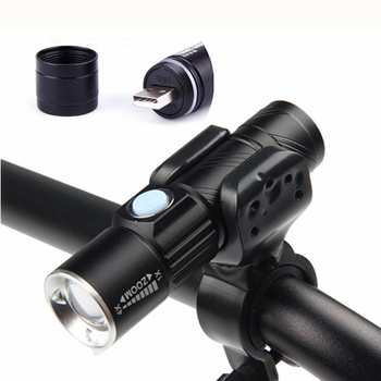 Dviračio USB įkraunamas priekinis žibintas, teleskopinis LED, mini aliuminio lydinio korpusas naktinėms kelionėms