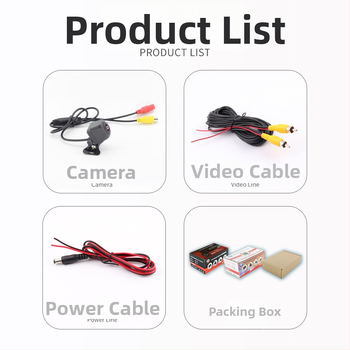 Atbulinės eigos vaizdo kamera - HD AHD, 1080p, žvaigždžių nakties vizija, 170° matymo kampas, 12V maitinimas, AV išvestis
