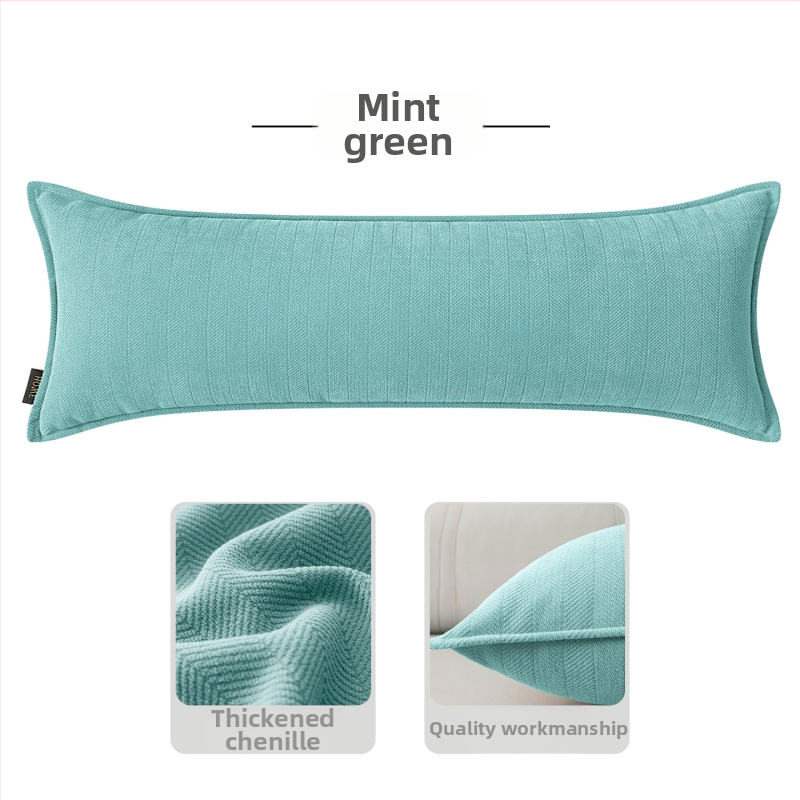 Pravokutni jastuk za lumbalnu potporu s navlakom od chenille i punjenjem PP pamukom, moderan jednostavan stil, za kauč i dnevni boravak