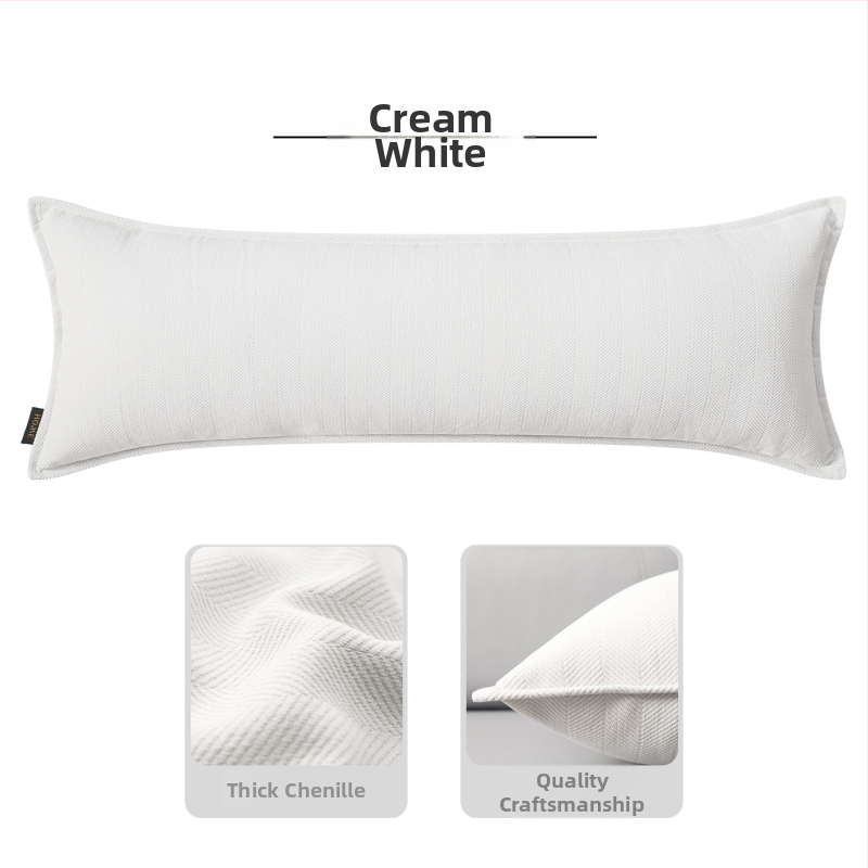 Pravokutni jastuk za lumbalnu potporu s navlakom od chenille i punjenjem PP pamukom, moderan jednostavan stil, za kauč i dnevni boravak