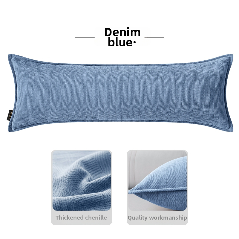Pravokutni jastuk za lumbalnu potporu s navlakom od chenille i punjenjem PP pamukom, moderan jednostavan stil, za kauč i dnevni boravak