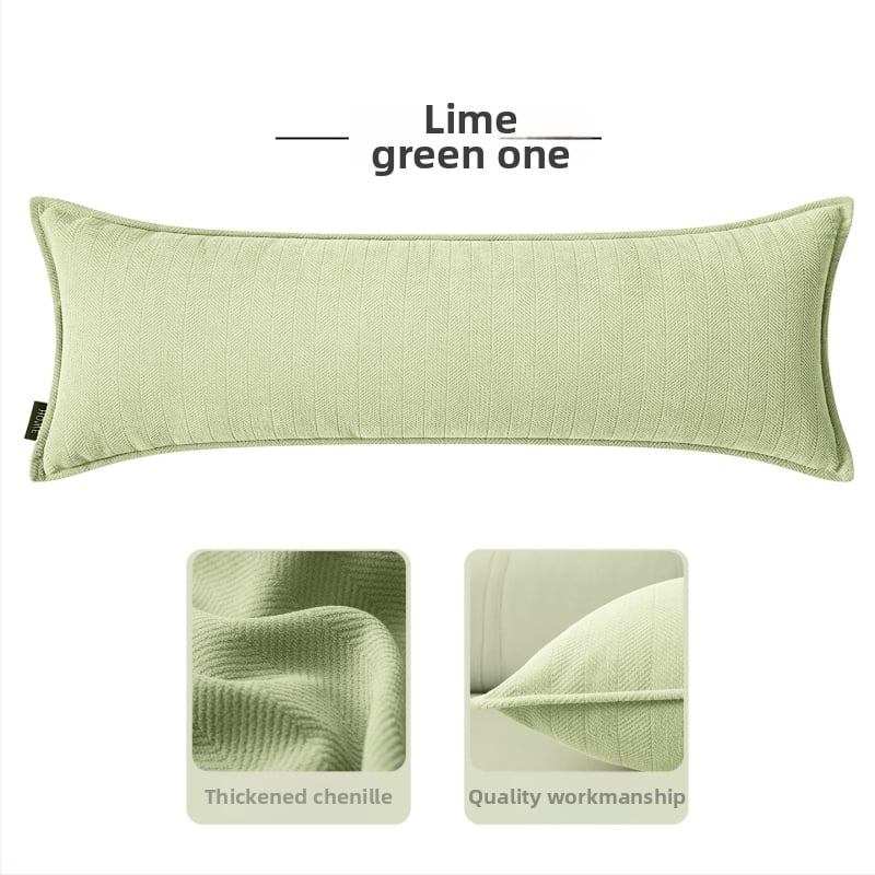 Pravokutni jastuk za lumbalnu potporu s navlakom od chenille i punjenjem PP pamukom, moderan jednostavan stil, za kauč i dnevni boravak