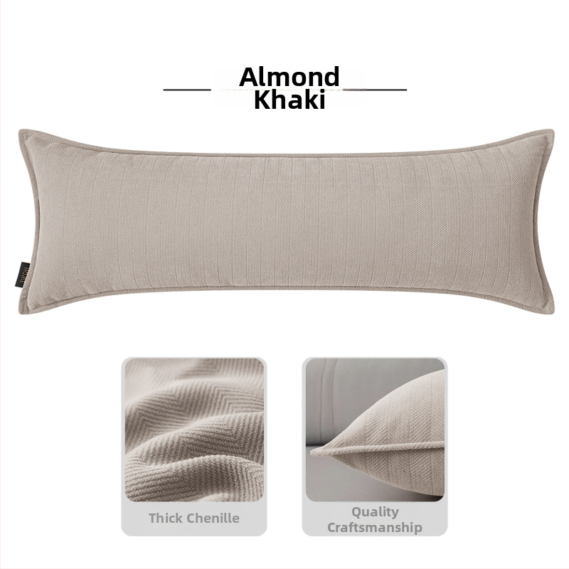 Pravokutni jastuk za lumbalnu potporu s navlakom od chenille i punjenjem PP pamukom, moderan jednostavan stil, za kauč i dnevni boravak