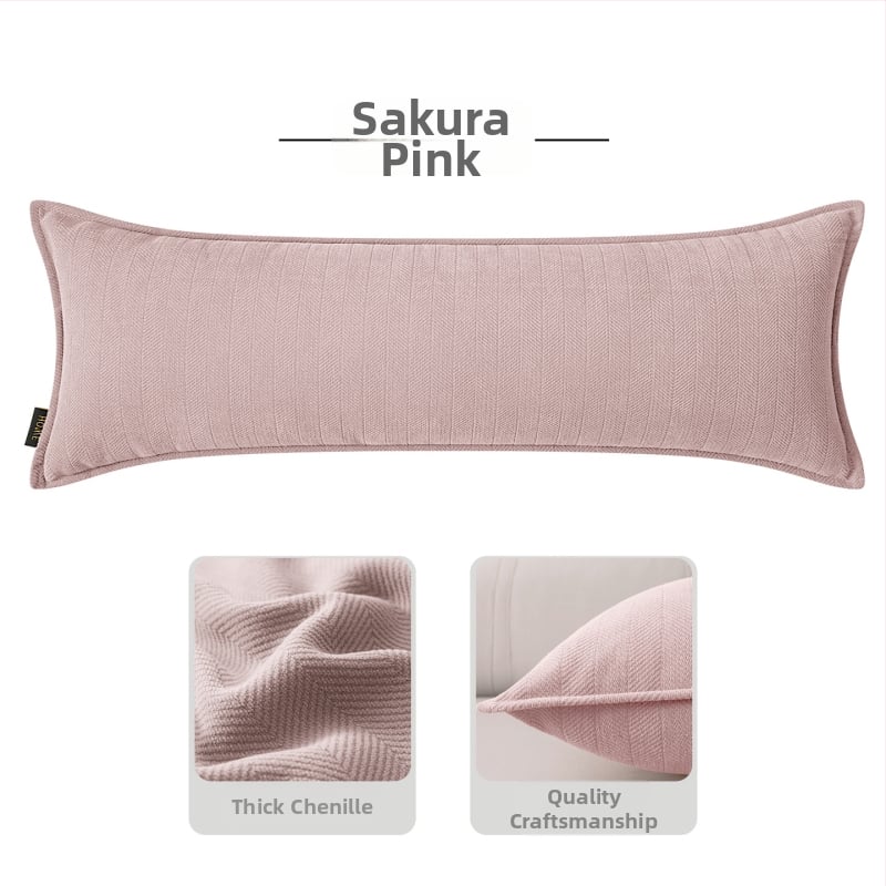 Pravokutni jastuk za lumbalnu potporu s navlakom od chenille i punjenjem PP pamukom, moderan jednostavan stil, za kauč i dnevni boravak
