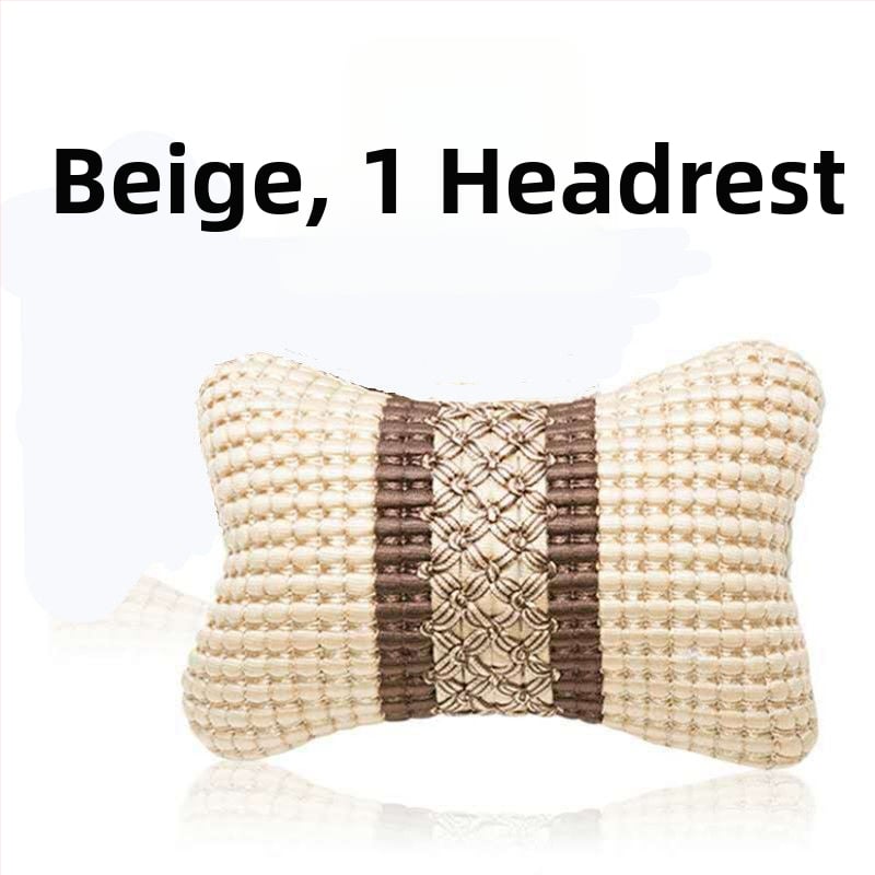 Univerzalna automobilska lumbalna jastučnica s naslonom za glavu i masažom leđa — vanjska Ice Silk, unutarnja PP Cotton, punilo od sintetičkih vlakana, univerzalna kompatibilnost