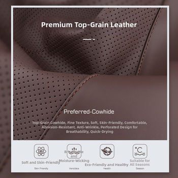 Automašīnas ādas galvas balsts un jostas spilvens ar atmiņas putām, universāla saderība, visas sezonas, biznesa stils, ugunsizturīgs materiāls