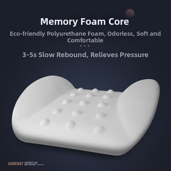 Automašīnas ādas galvas balsts un jostas spilvens ar atmiņas putām, universāla saderība, visas sezonas, biznesa stils, ugunsizturīgs materiāls