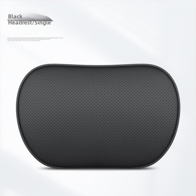 Automašīnas ādas galvas balsts un jostas spilvens ar atmiņas putām, universāla saderība, visas sezonas, biznesa stils, ugunsizturīgs materiāls