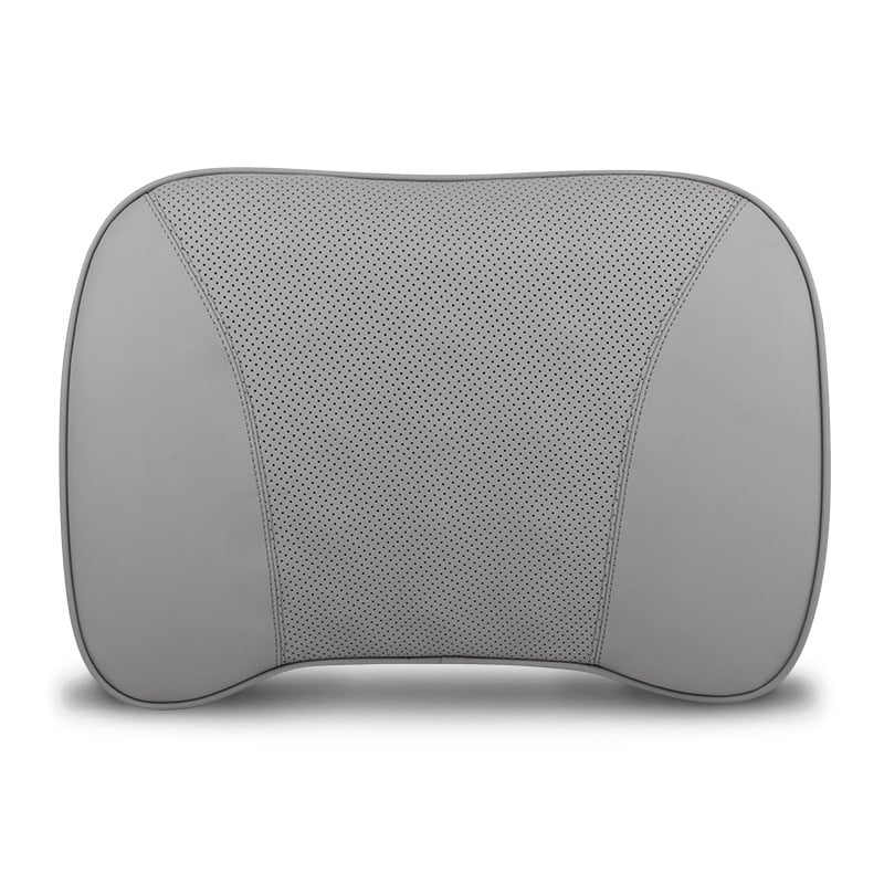 Automašīnas ādas galvas balsts un jostas spilvens ar atmiņas putām, universāla saderība, visas sezonas, biznesa stils, ugunsizturīgs materiāls