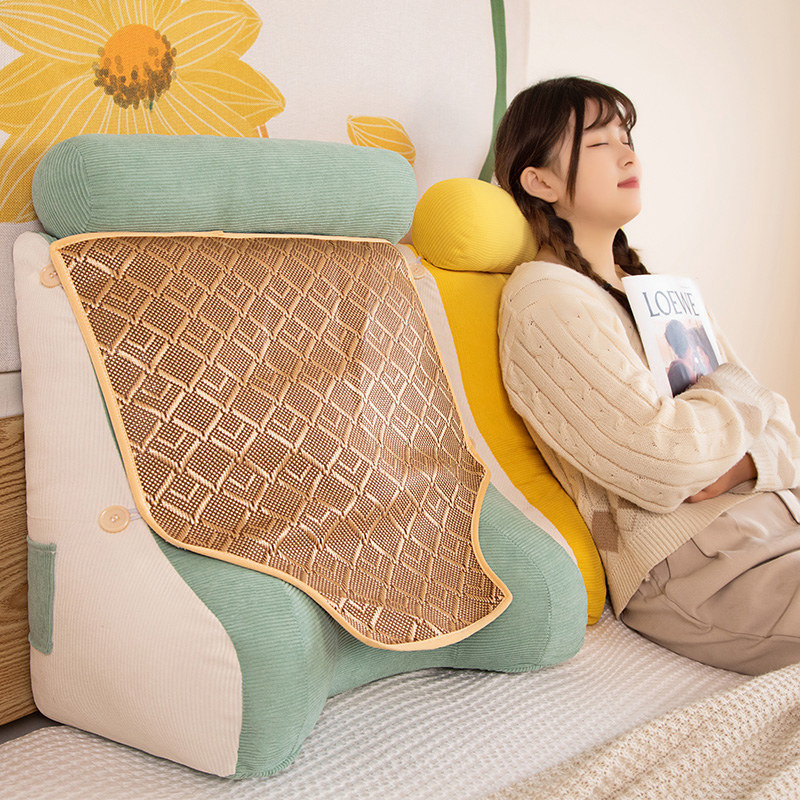 Corduroy jastuk za naslanjač/kauč s jezgrama, pliš materijal, PP pamuk punilo, jednofarebni uzorak