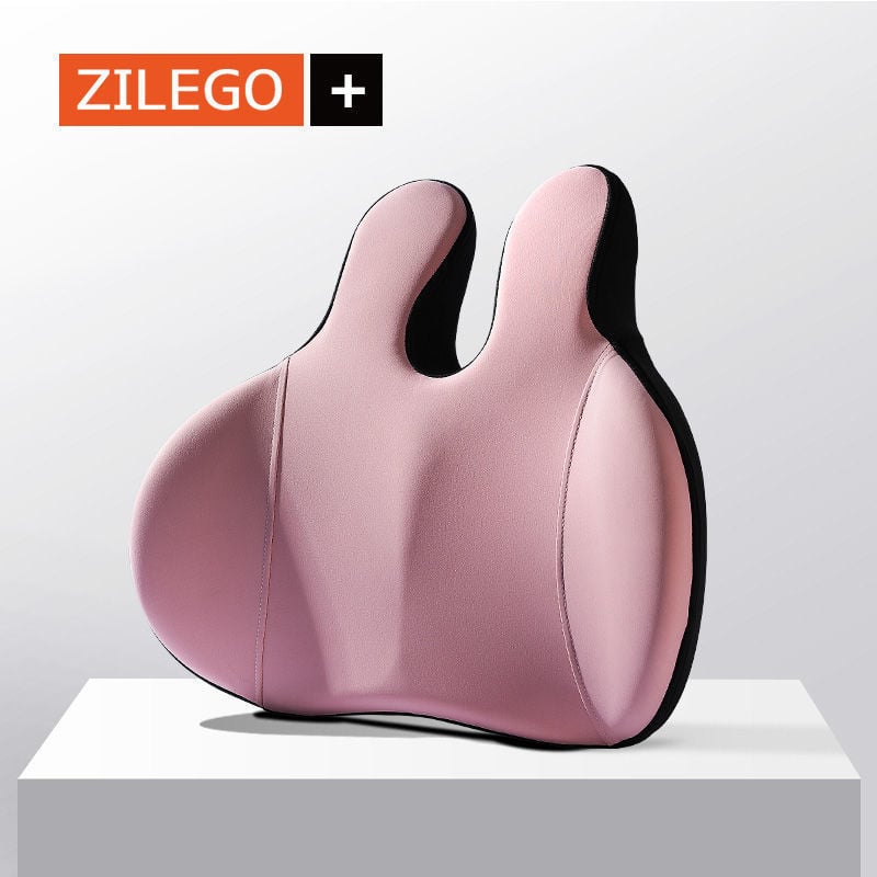 Automašīnas galvas balsts un jostas atbalsts ar atmiņas putām, kakla un plecu spilvens, trušu ausu dizains