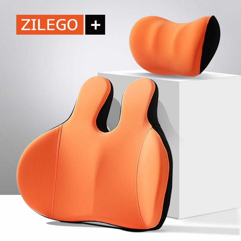 Automašīnas galvas balsts un jostas atbalsts ar atmiņas putām, kakla un plecu spilvens, trušu ausu dizains