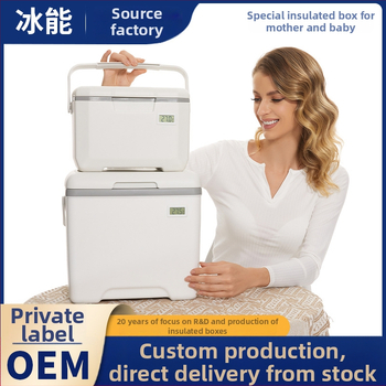 Portatīvs izolēts ledusskapis mātes piena un vakcīnu uzglabāšanai — Ice Energy, plastmasa, ietilpība 6–28 L, svars 1,82 kg, uztur aukstu