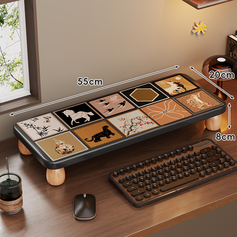 Nešiojamojo kompiuterio pakėlimo stovas, medinis stalinis organizatorius, ženklas Evesigar/Isijia, modelis 2228493012040516736, stalinis dizainas