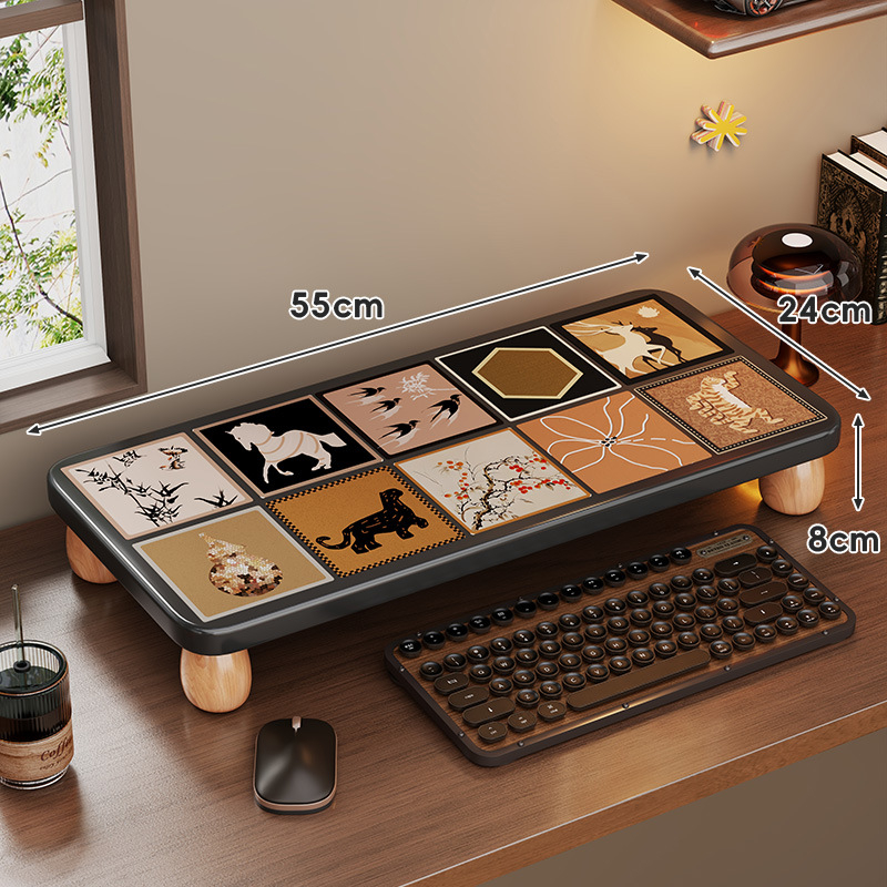 Nešiojamojo kompiuterio pakėlimo stovas, medinis stalinis organizatorius, ženklas Evesigar/Isijia, modelis 2228493012040516736, stalinis dizainas