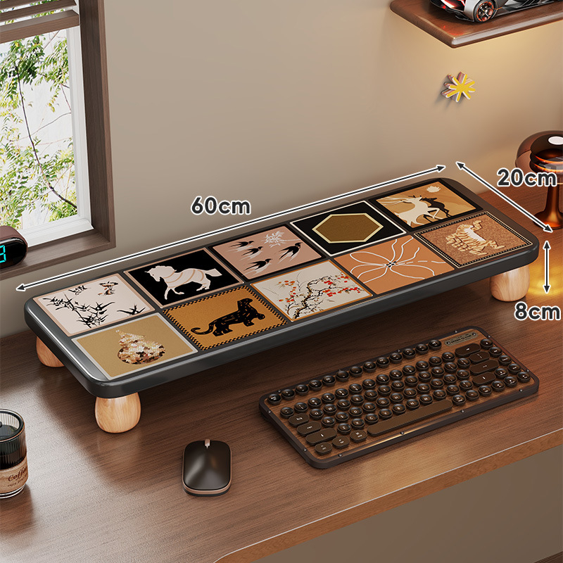 Nešiojamojo kompiuterio pakėlimo stovas, medinis stalinis organizatorius, ženklas Evesigar/Isijia, modelis 2228493012040516736, stalinis dizainas