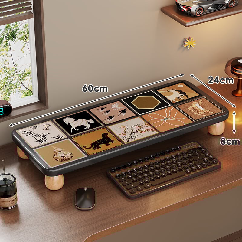 Nešiojamojo kompiuterio pakėlimo stovas, medinis stalinis organizatorius, ženklas Evesigar/Isijia, modelis 2228493012040516736, stalinis dizainas