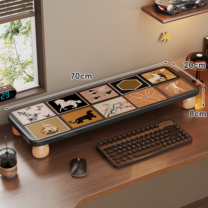 Nešiojamojo kompiuterio pakėlimo stovas, medinis stalinis organizatorius, ženklas Evesigar/Isijia, modelis 2228493012040516736, stalinis dizainas