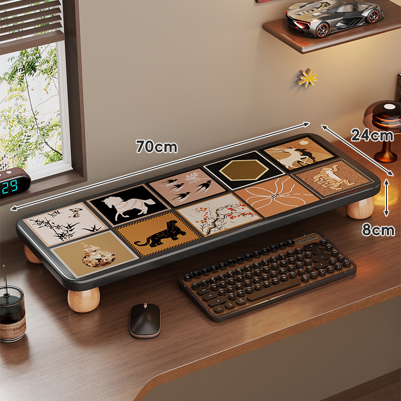 Nešiojamojo kompiuterio pakėlimo stovas, medinis stalinis organizatorius, ženklas Evesigar/Isijia, modelis 2228493012040516736, stalinis dizainas