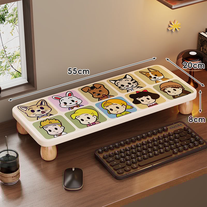 Nešiojamojo kompiuterio pakėlimo stovas, medinis stalinis organizatorius, ženklas Evesigar/Isijia, modelis 2228493012040516736, stalinis dizainas