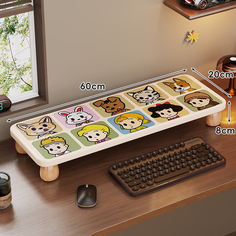 Nešiojamojo kompiuterio pakėlimo stovas, medinis stalinis organizatorius, ženklas Evesigar/Isijia, modelis 2228493012040516736, stalinis dizainas