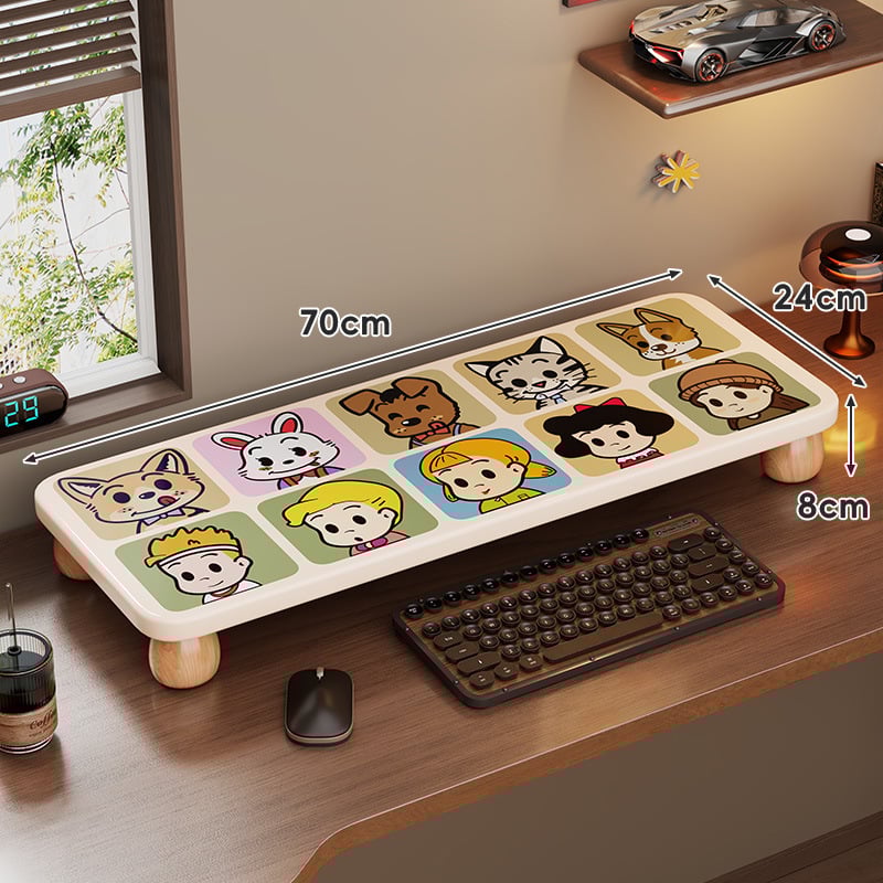 Nešiojamojo kompiuterio pakėlimo stovas, medinis stalinis organizatorius, ženklas Evesigar/Isijia, modelis 2228493012040516736, stalinis dizainas