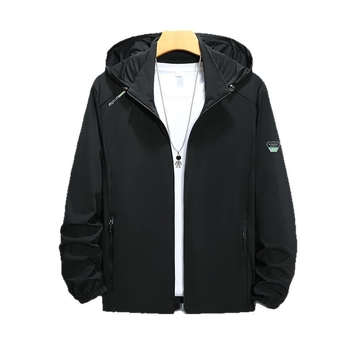 Unisex lauko vėjo švarko žygiams ir žvejybai – kvėpuojantis, UV 50+, lengvas nailoninis audinys, su gaubtu