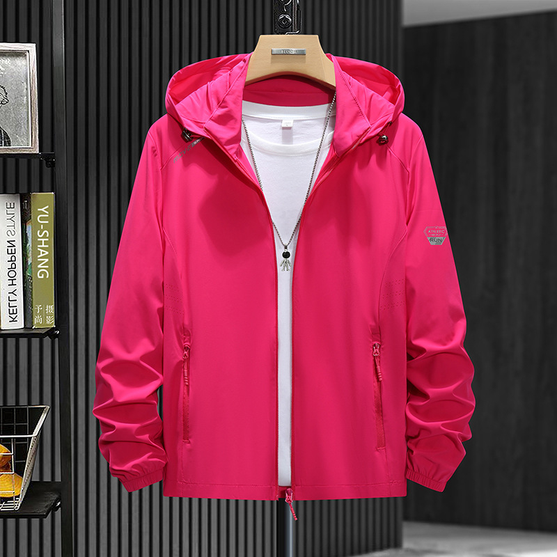 Unisex lauko vėjo švarko žygiams ir žvejybai – kvėpuojantis, UV 50+, lengvas nailoninis audinys, su gaubtu