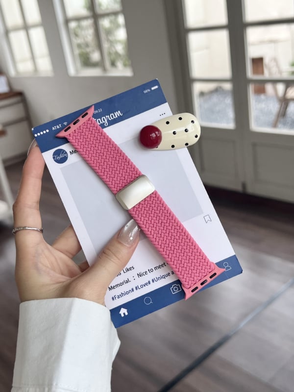 Šareni magnetski najlonski pleteni remen za Apple Watch Ultra/SE