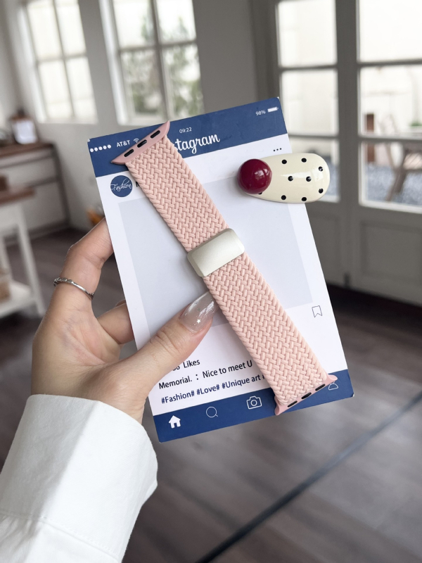 Šareni magnetski najlonski pleteni remen za Apple Watch Ultra/SE