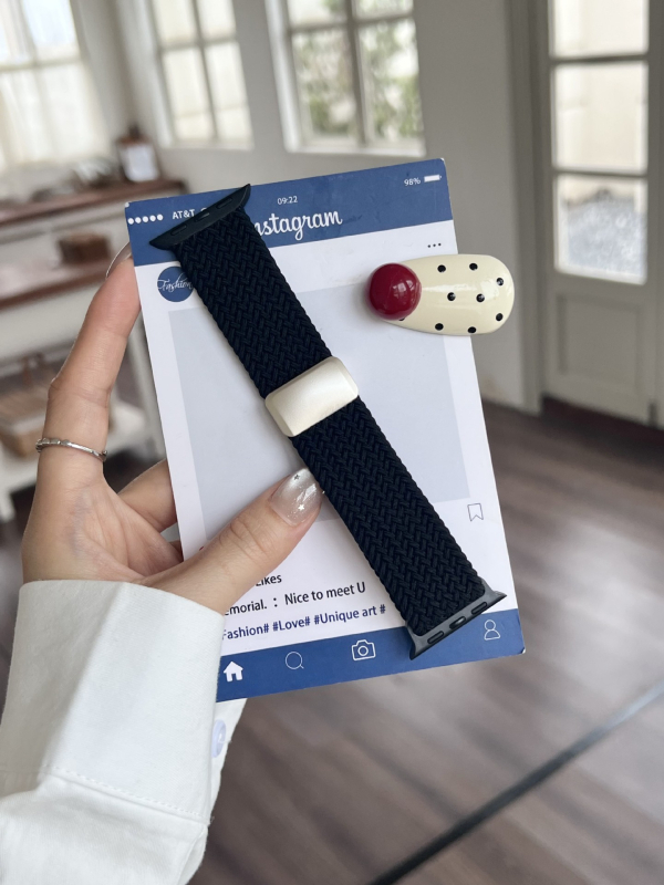 Šareni magnetski najlonski pleteni remen za Apple Watch Ultra/SE
