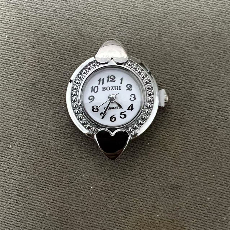 DIY pulksteņa cipats sirds formas ar rhinestones, regulējams laiks, standarta kustība • Izlaidums 2025. gada pavasaris • Svars 16 g