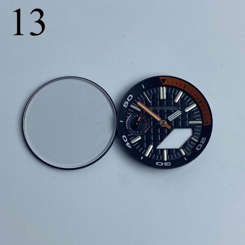 GA2100 modifikācijas komplekts pulkstenim — metāla ciferlats, iekšējais ēnas gredzens, rokas, safīra kristāls, četrdaļīgs komplekts